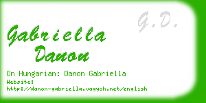 gabriella danon business card